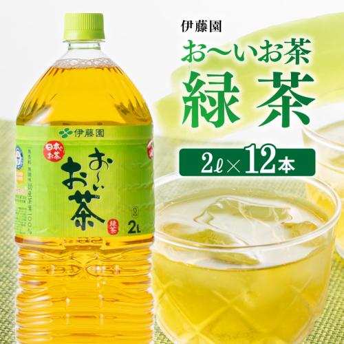※2025/06/30まで※伊藤園 おーいお茶 緑茶 2L×6本×2ケース 【 飲料類 ソフトドリンク お茶 ペットボトル 】 宮崎県川南町