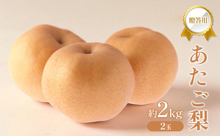 あたご梨 贈答用 岡山県産 あたご梨 【約2kg2玉】