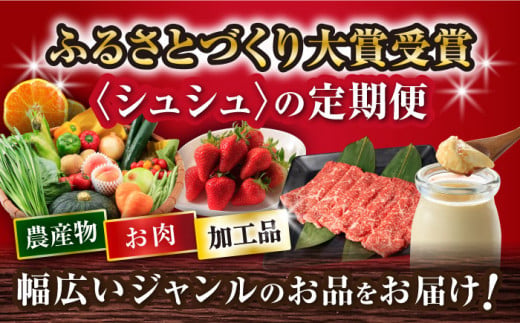 【12回定期便】選りすぐり！人気セレクト Bコース（ ハムセット いちご トマト ジュース 長崎和牛 ジェラート プリン ジュレ ぶどう お米 みかん 野菜 果物 ）/ 便利な定期便 バラエティ定期便