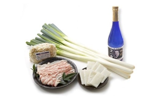 
            深谷名物 新戒ねぎ＆むさし麦豚のねぎしゃぶ鍋セット　【11218-0417】
          