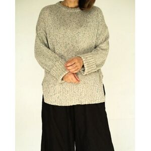 【ezu】color field sweater sougen /天然繊維◆草原◆Lサイズ【1720349】