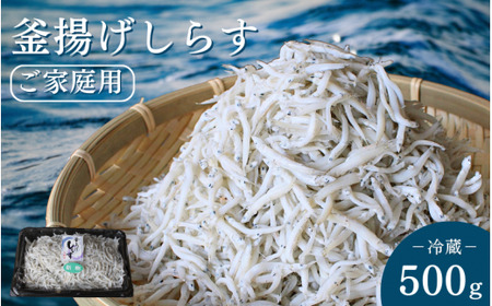 釜揚げしらす（ご家庭用）500g※北海道・沖縄・離島配送不可 / しらす丼 丼ぶり シラス 家庭用 冷蔵 お取り寄せ 和歌山県 田辺市【has001-2】