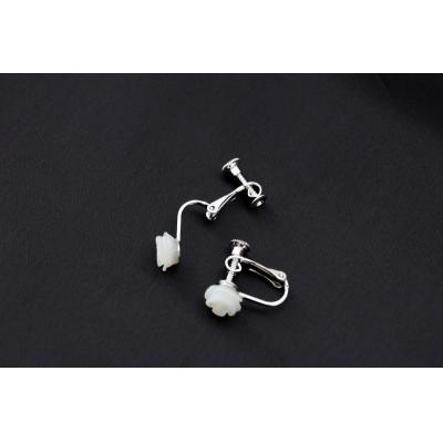 ふるさと納税 甲府市 白蝶貝　バラシェルイヤリング/No.73 |  | 02