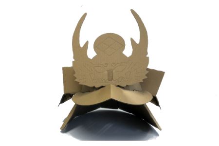 r05-B3027 「かぶと4個セット」段ボール ダンボール 遊具 組立て おもちゃ ギフト プレゼント 運動 工作 遊び