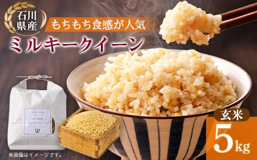 
                  ＜冷めても美味しいもちもち食感＞石川県野々市市産ミルキークイーン令和7年産玄米5kg【1685066】
                