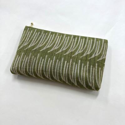 ふるさと納税 豊見城市 【ウージ染め】麻ポーチ