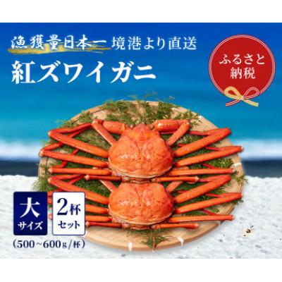 ふるさと納税 智頭町 【蟹セレブ】ズワイガニ(紅ズワイガニ)大2杯セット(500〜600g×2)