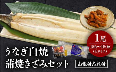 うなぎ 国産 白焼き 1尾 うなぎ[きざみ付]