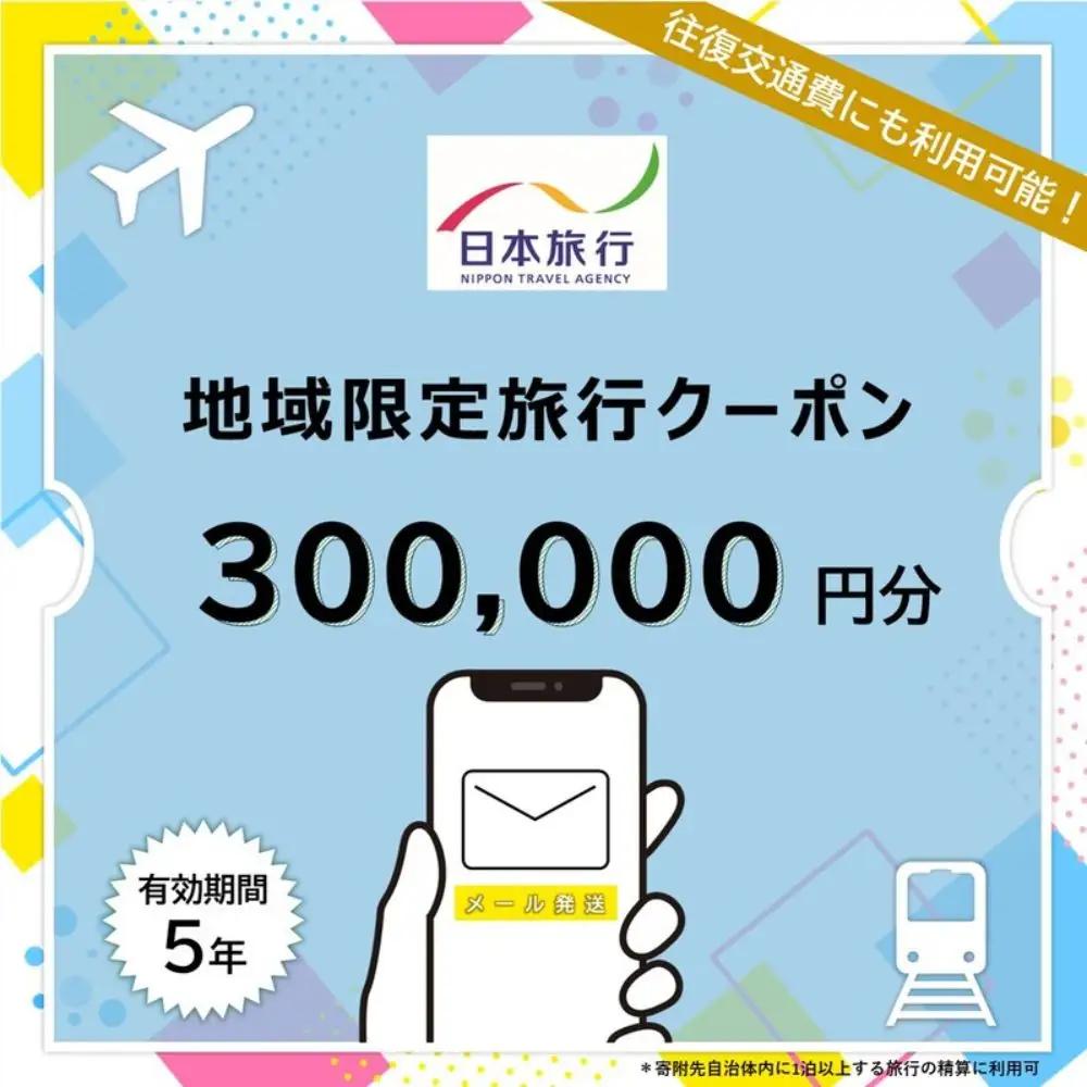 奈良県奈良市日本旅行地域限定旅行クーポン300,000円分（Eメール発行）　nrk005