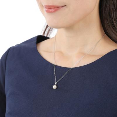 ふるさと納税 和泉市 【RoseYumiRose】8mmパール3点セット(ネックレス/ペンダント/イヤリング)ホワイト |  | 02