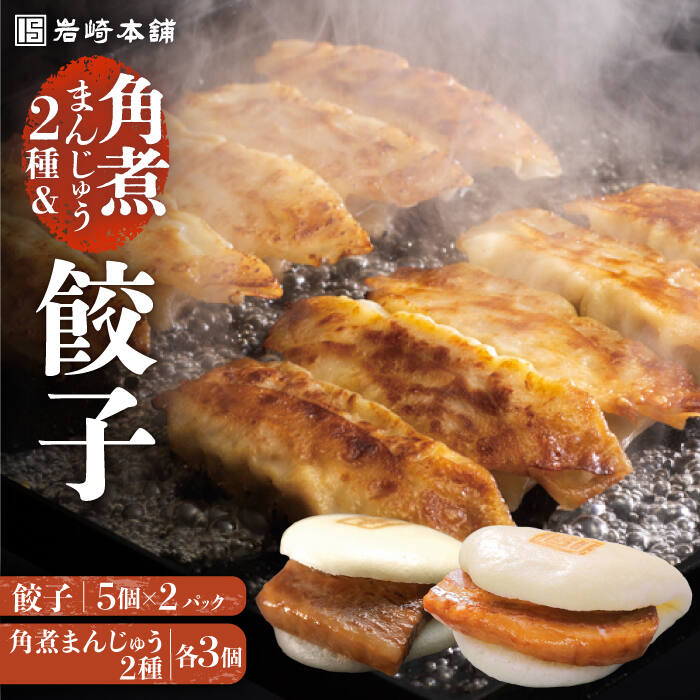 長崎 角煮まんじゅう（2種）＆ ぎょうざ 《長与町》【岩崎本舗】[EAB003] 角煮 角煮まん 手土産 豚 豚肉 おやつ 中華料理 中華 肉 惣菜 餃子 冷凍 保存