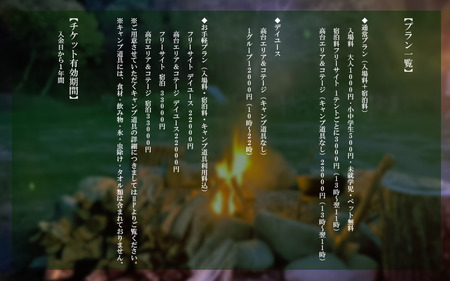 キャンプ場 利用券 10000円分 宿泊券 徳島 観光 旅行 チケット 