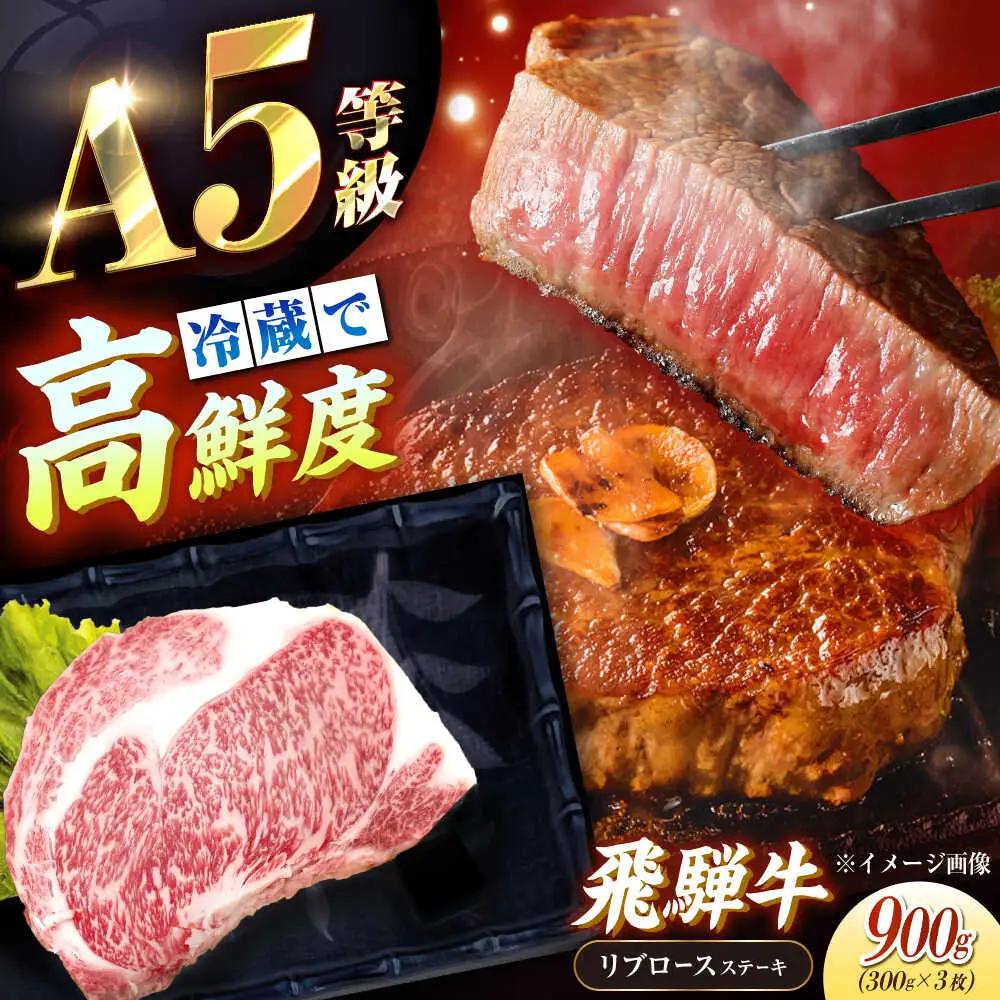 飛騨牛 A5 リブロース 300g×3枚 / 恵那市 / 東美濃農業協同組合 [AUFX022]