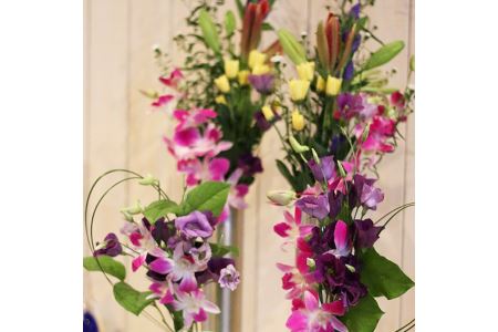 SL0200　お供え花、墓花セット「安らかな祈りのお花」お盆、お彼岸、命日、法事など故人への想いをお花でお届けいたします。