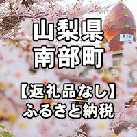 【ふるさと納税】山梨県南部町への寄付（返礼品はありません）