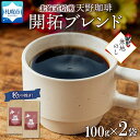 【ふるさと納税】 コーヒー ブレンド 粉 100g × 2 珈琲 生豆 自家焙煎 フルーティー スペシャリティコーヒー 中挽き ハンドドリップ ギフト 無地熨斗 熨斗 のし お取り寄せ グルメ 開拓 天野珈琲 北海道 札幌市