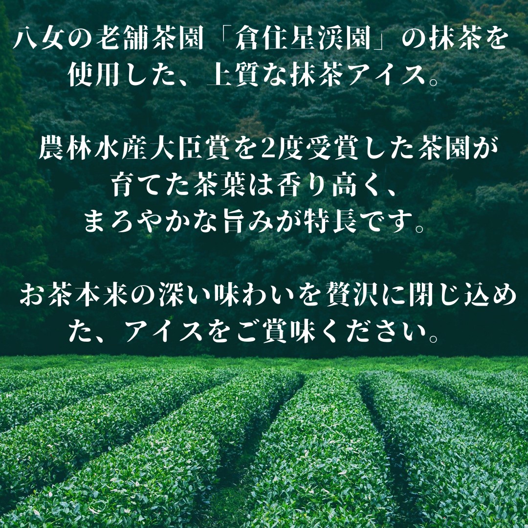 食べくらべ 八女抹茶アイス 濃茶＆薄茶 各4個 抹茶アイス 濃厚抹茶 スイーツ デザート アイスクリーム 八女抹茶 福岡県 八女市