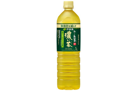 《定期便2ヶ月》お～いお茶 濃い茶 伊藤園 ＜1L×12本＞【1ケース】