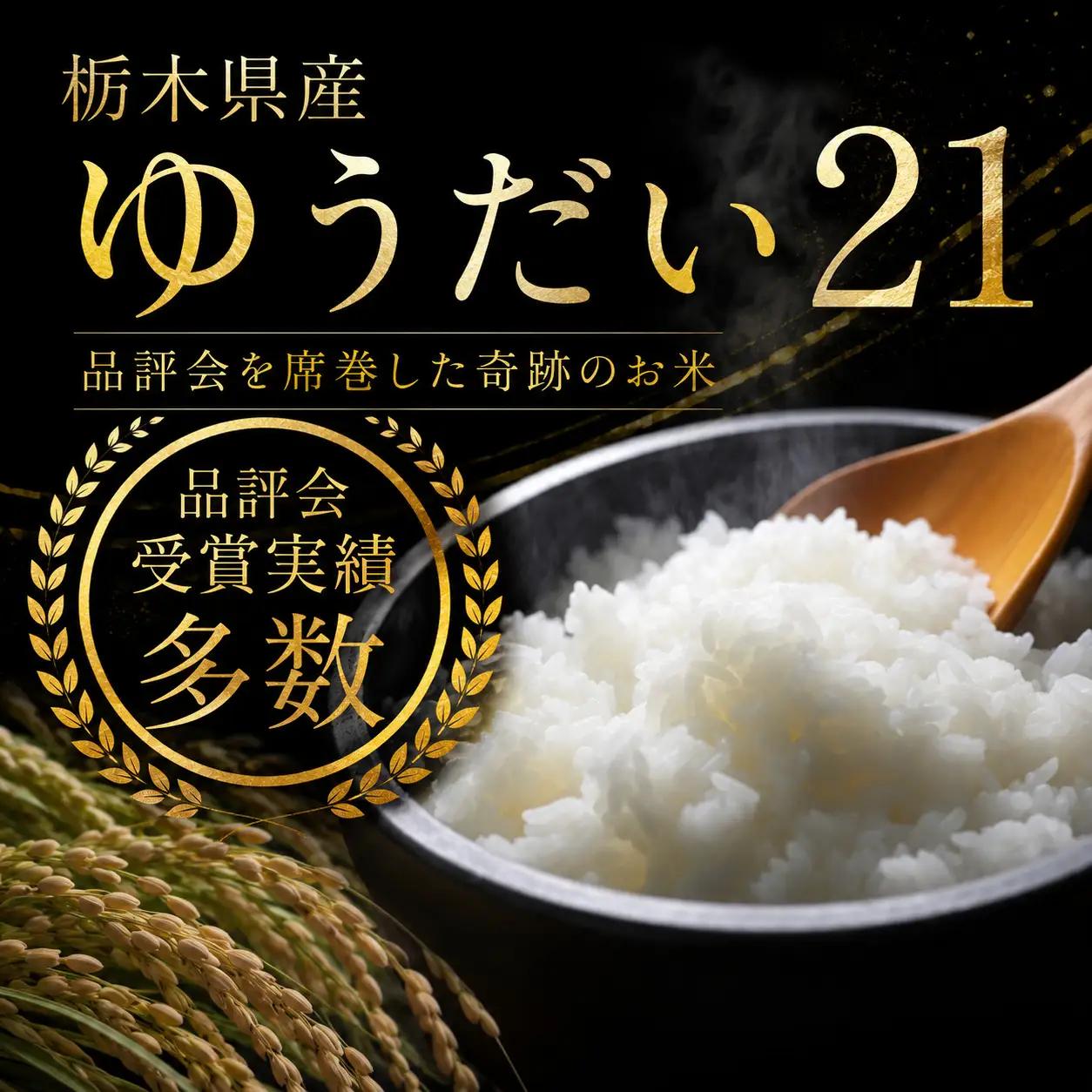 令和8年度 【定期便3回】 ゆうだい21 5kg お米 栃木県共通返礼品