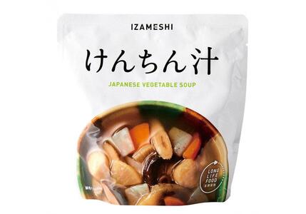 【3年保存】 長期保存食 イザメシ けんちん汁 18個/1ケース 非常食 保存食 備蓄食 防災 防災用品 パウチ 備蓄 災害対応食 食品 災害食 防災用