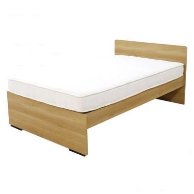 ふるさと納税 知立市 【玄関渡し】574Vセミダブルベッド(ナチュラル)体圧分散マットレス付(2027)