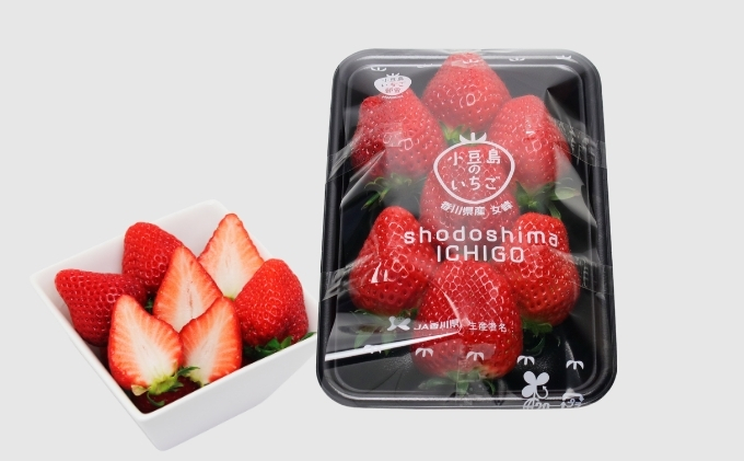 【 小豆島 】【3月からの発送】小豆島のいちご（女峰）DXパック (250g×2パック入り) 果物類 苺 イチゴ