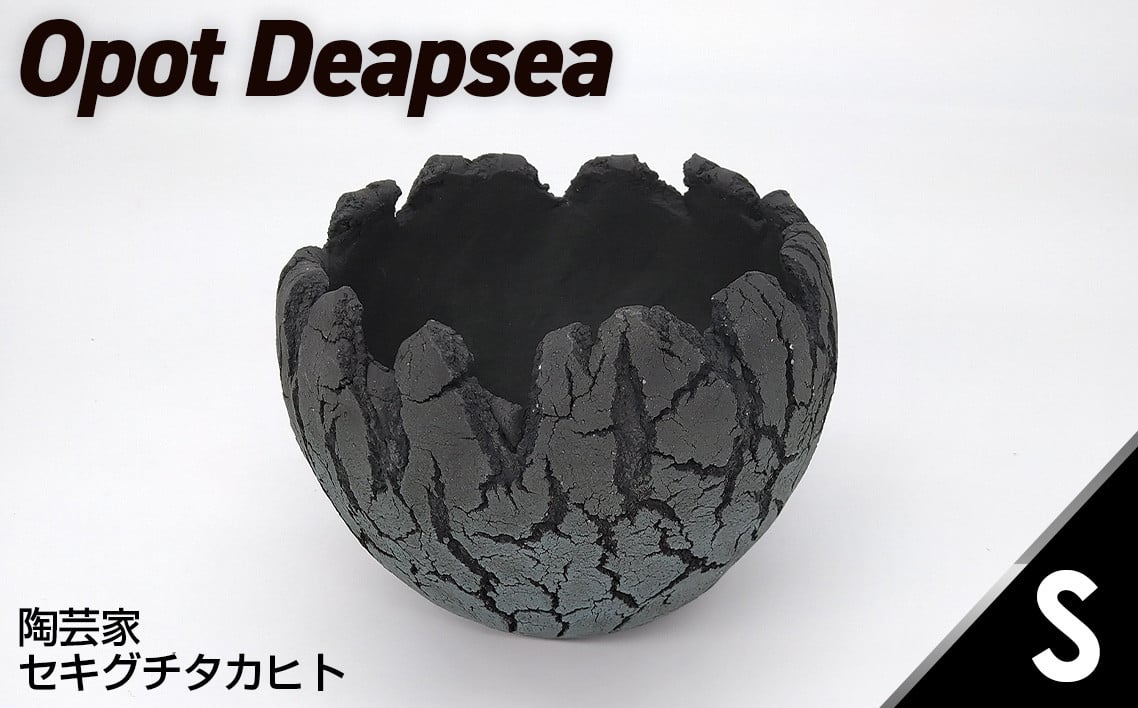 
            陶芸家セキグチタカヒトの植木鉢 Opot Deapsea Sサイズ No.167
          