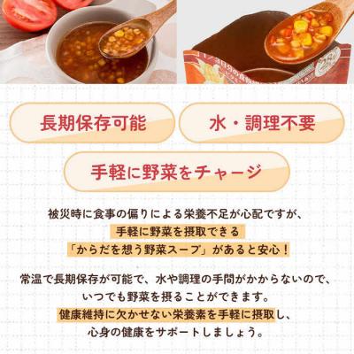 ふるさと納税 出雲市 【からだを想う野菜スープ】ミネストローネ30食セット/レトルト/食物アレルギー対応/長期保存/防災食 |  | 03