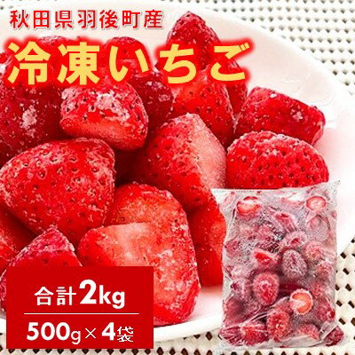 【ふるさと納税】冷凍いちご　2kg（500g×4）国産 イチゴ ジャム スムージー お菓子づくり 果物 フルーツ 冷凍果物 冷凍フルーツ そのまま トッピング フローズンイチゴ ストロベリー
