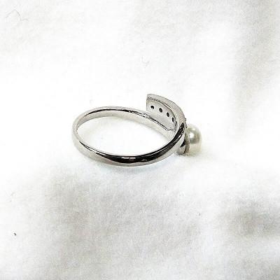 ふるさと納税 伊勢市 リング・バンド(淡水本真珠・ボタン)SV製　1924 |  | 02