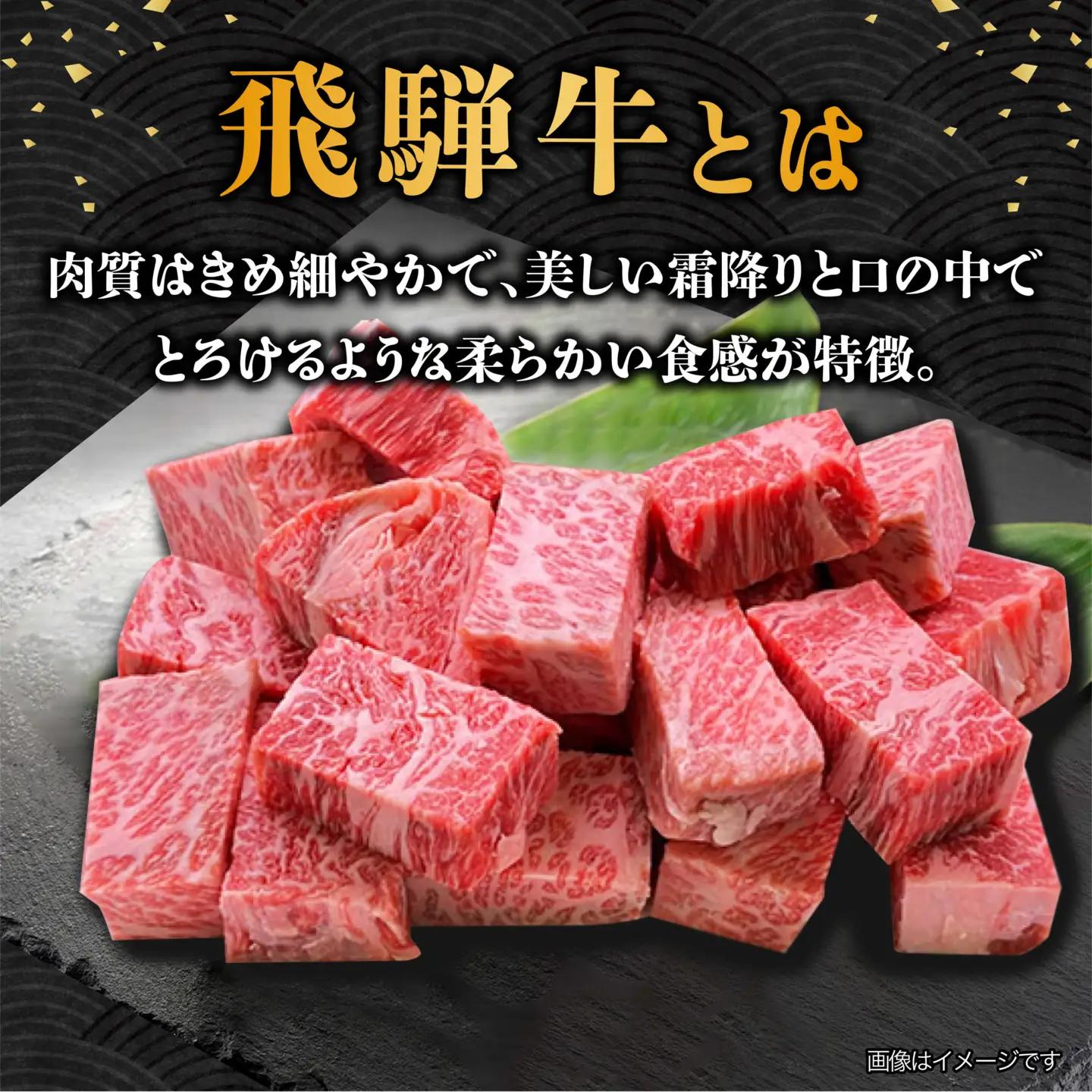 【10月発送】飛騨牛 サイコロステーキ 部位おまかせ 500g A5等級 和牛 ブランド牛 国産 牛肉 多治見市 / 渡辺精肉店 [TAZ038-10]