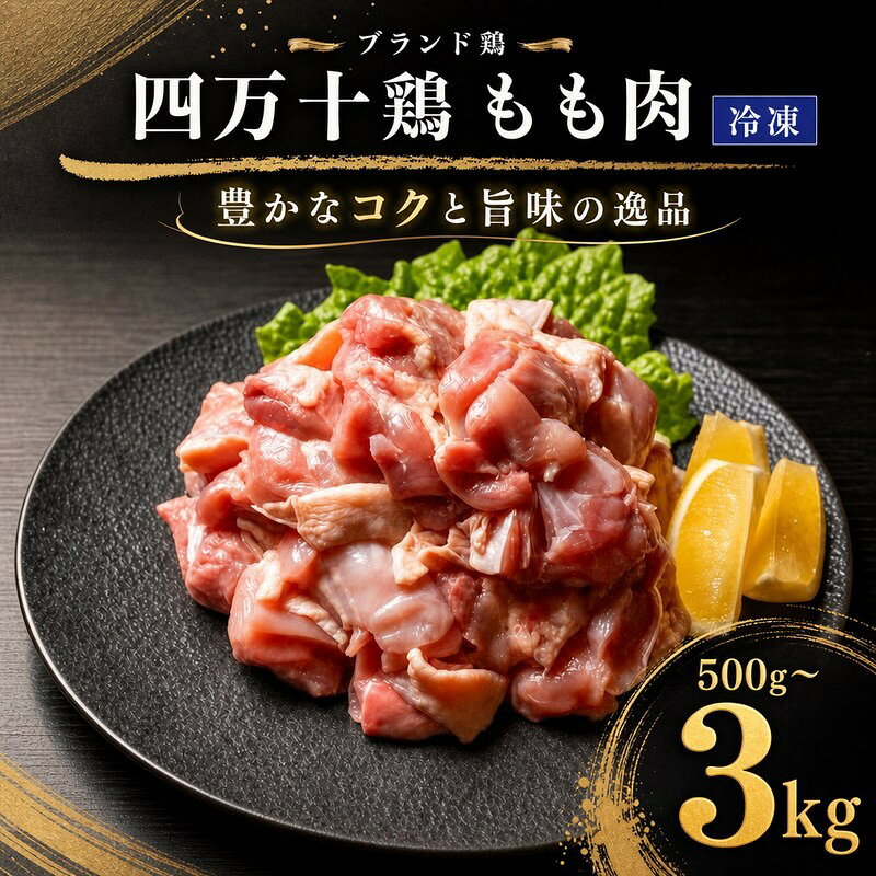 【ふるさと納税】 えらべる! 【冷凍】ブランド鶏「四万十鶏 もも肉」500g~3kg 肉 お肉 鶏もも肉 鶏肉 鶏 鶏肉パック 精肉 鶏モモ 鶏もも肉 国産鶏肉 500g 1kg 1.5kg 2kg 2.5kg 3kg 鶏肉ランキング 鶏肉小分け 高知県産鶏肉 鶏肉人気 鶏肉セット 鶏肉カット済み お裾分け