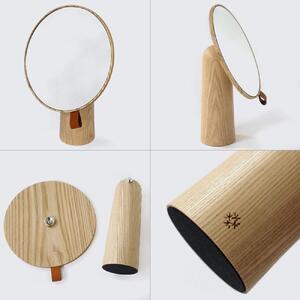 Pivot mirror - natural / SASAKI【旭川クラフト(木製品/卓上ミラー)】ピポットミラー / ササキ工芸 _03178