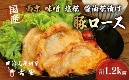 豚肉 ロース 漬けセット 計1.2kg 豚肉