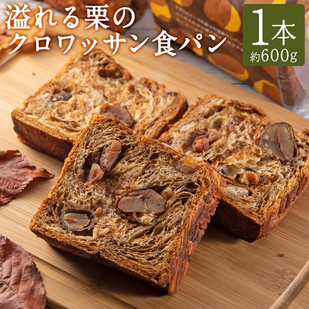 【お歳暮対象】溢れる栗のクロワッサン食パン 1本 お歳暮 長崎市/KIYOKA