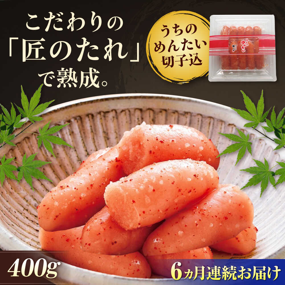 【ふるさと納税】【全6回定期便】【ご家庭用明太子】やまや うちのめんたい 切子込400g 吉富町/(株)やまやコミュニケーションズ[BGAH045] めんたいこ めんたい 切子 切れ子 本場 福岡 おつまみ おかず 明太パスタ 美味しい 冷蔵 取り寄せ 送料無料 便利 使いやすい