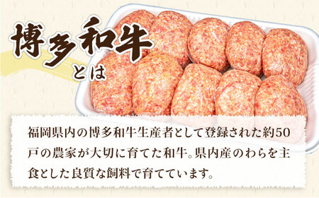 【全6回定期便】A4ランク 博多和牛 入り 特製 生ハンバーグ 150g×10個×6回 計60個 糸島ミートデリ工房[ACA255]