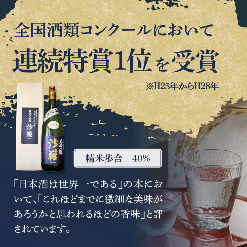 沙羅　純米大吟醸　斗瓶採り　1.8L