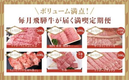 飛騨牛 定期便６か月 国産和牛 ステーキ 定期便 6回　FC103