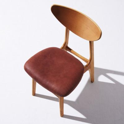 ふるさと納税 富田林市 Karl Dining Chair オイルレザー ダークブラウン MBRフレーム【SWOF】 |  | 01