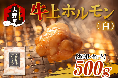 牛上ホルモン（白）（500ｇ×1袋）| ホルモン 六間星山  焼肉