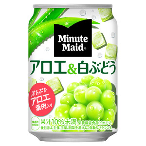 【コカ・コーラボトラーズジャパン株式会社】ミニッツメイドアロエ&白ぶどう 280g缶 1ケース24本入り