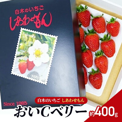 【ふるさと納税】いちご 白木のいちご しあわせもん おいCベリー 1箱 化粧箱入 イチゴ 苺 果物 デザート ※配送不可：沖縄・離島　お届け：2026年1月上旬～4月下旬