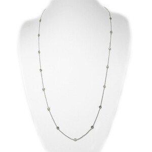PT900「2カラット」ステーションダイヤネックレス【2ct-90-1】