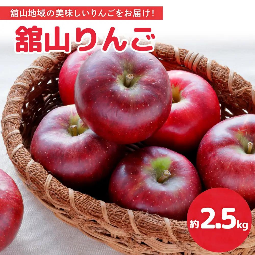【先行予約】 令和8年産 舘山りんご 品種おまかせ 約2.5kg 9玉 ～ 11玉