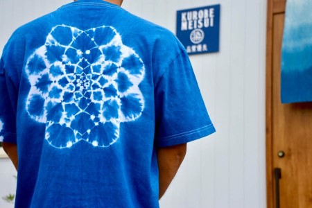 Tシャツ ASCENSION  藍染め タイダイ TシャツF 1枚 ファッション 服 男性 メンズ 女性 レディース  L
