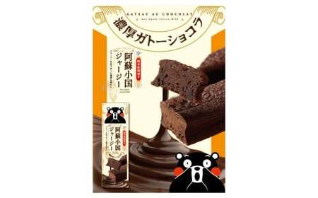 阿蘇小国ジャージー牛乳 くまモン箱入り 特濃ガトーショコラ 計720g（180g×4本） チョコレート スイーツ デザート ケーキ お菓子 おかし おやつ 洋菓子 焼き菓子 常温