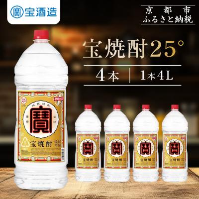 ふるさと納税 京都市 【タカラ】宝焼酎25°4LエコペットN|焼酎 宝焼酎 本格焼酎 人気セット