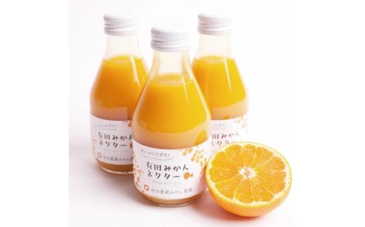とろり　みかんネクター180ml×4本【無添加100%ストレートジュース】【有田みかんジュース】【ikd251】