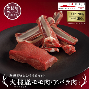 【料理好きにおすすめセット】大槌鹿モモ肉・アバラ肉セット 岩手県産 天然鹿 鹿肉 ジビエ ヘルシー 低カロリー 冷凍 赤身